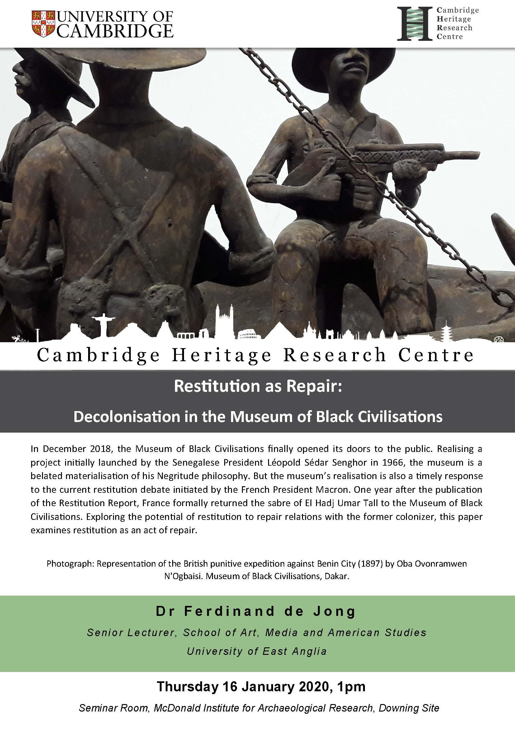  Decolonisation in the Museum of Black Civilisations