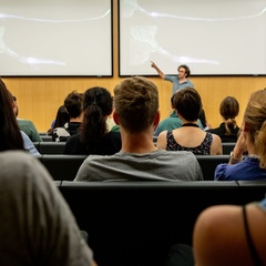 Students at lecture
