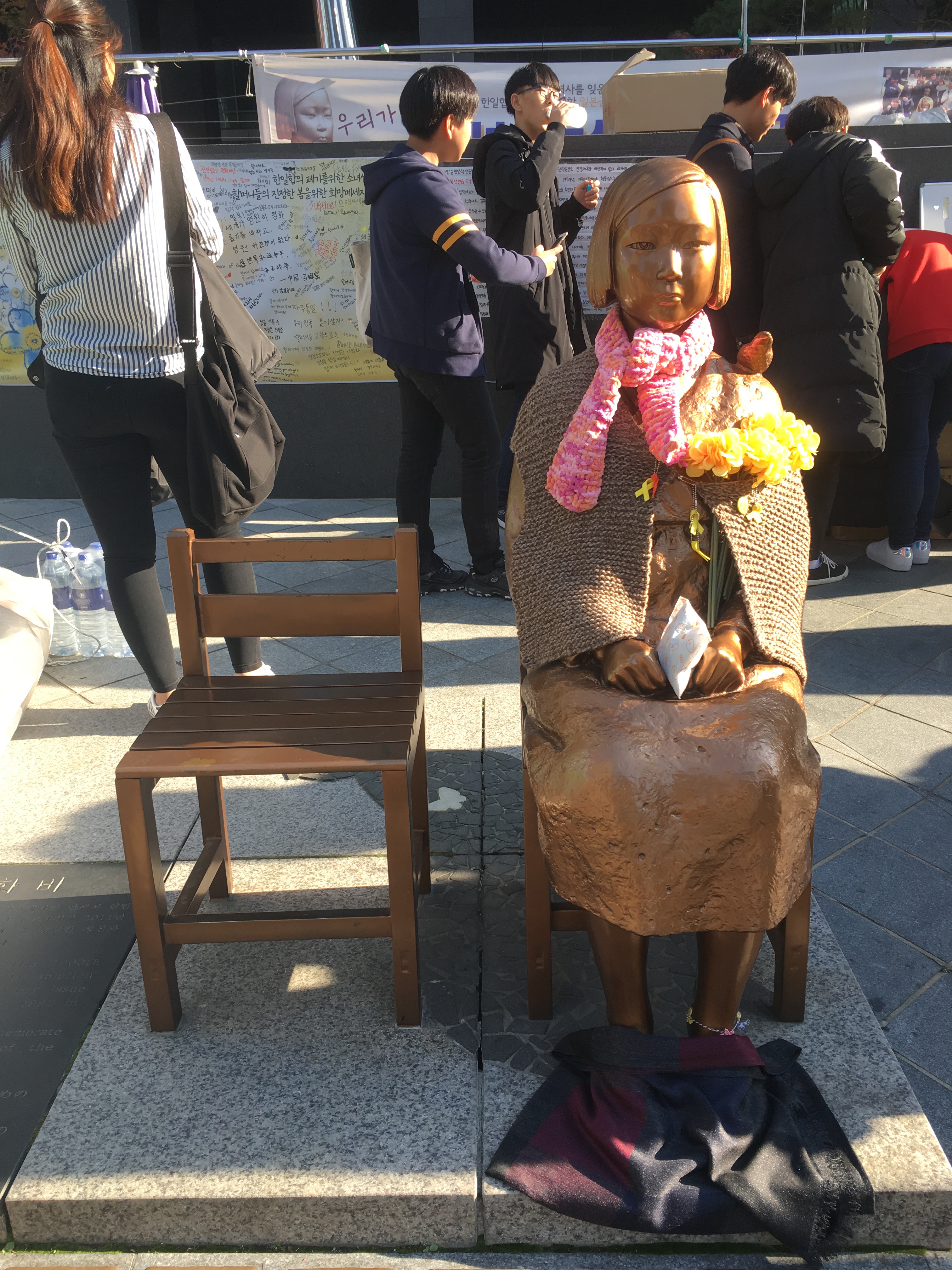 First 'comfort women' statue in Seoul (H K Lee, Nov 2018)